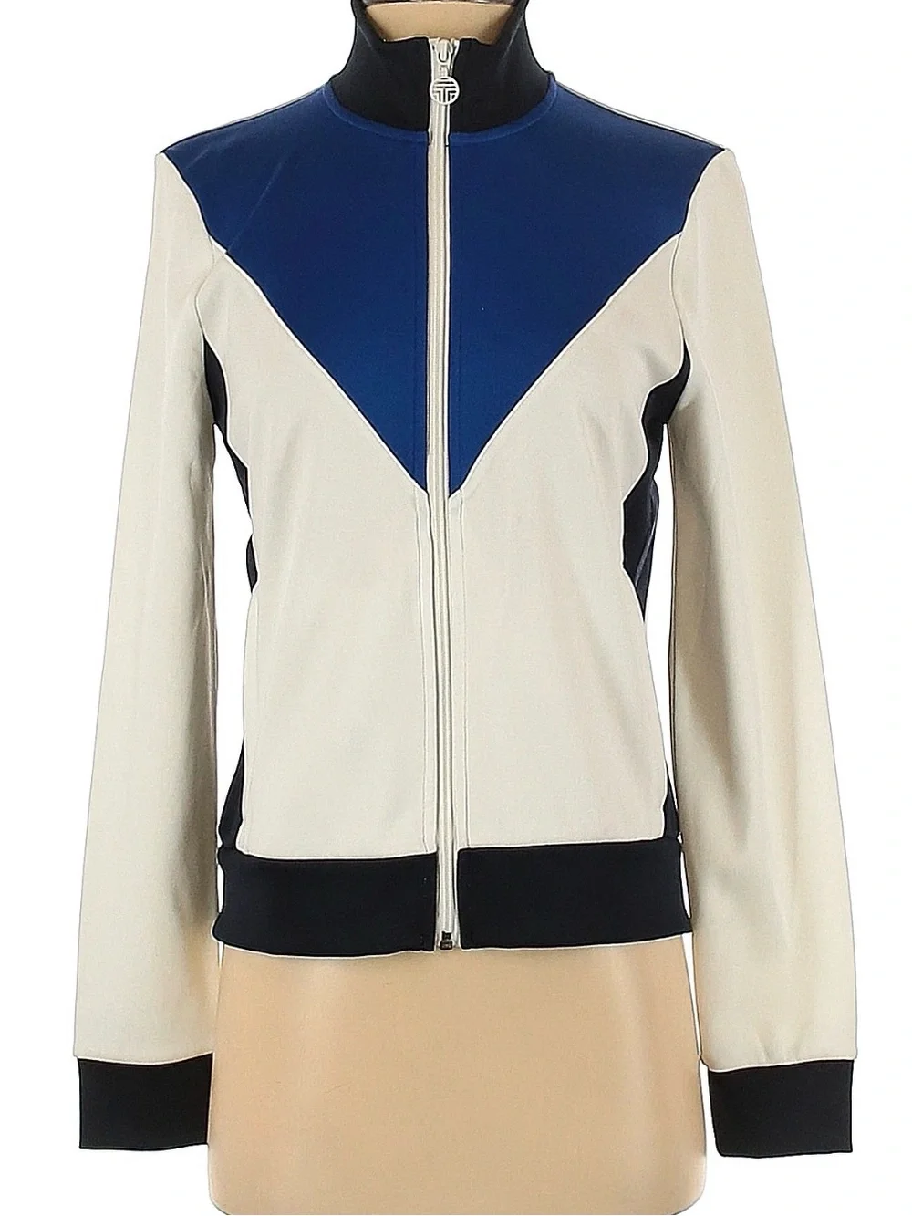 Tory Burch White & Royal Blue Women's Track Jacket NWOT